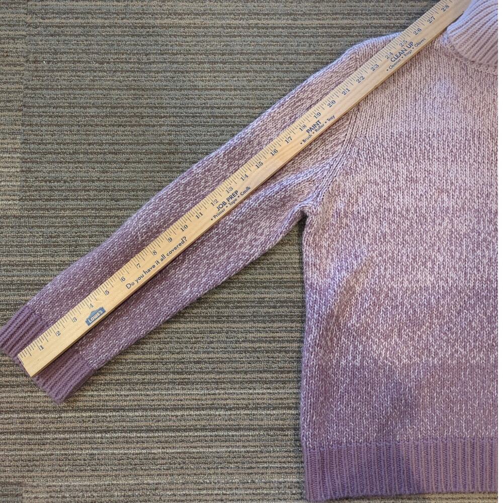 Norton McNaughton Womens Purple Ombre Turtleneck Sweater Size XL Cozy Warm - Picture 6 of 6